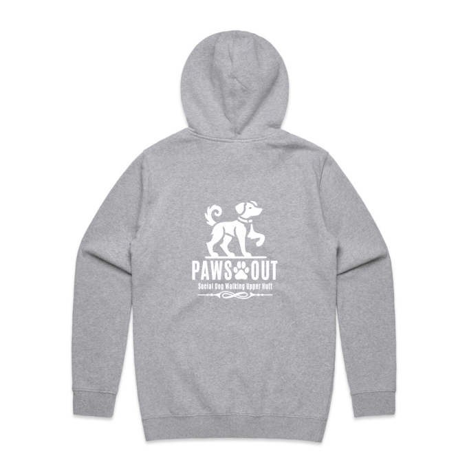Paws Out Mens Hood - Black
