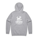 Paws Out Mens Hood - Black
