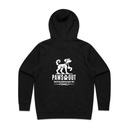 Paws Out Mens Hood - Black