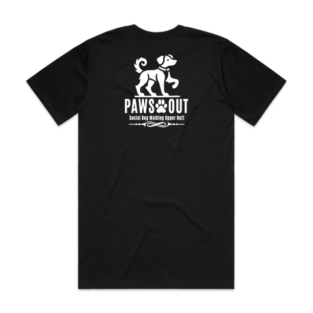 Paws Out Mens Hood - Black