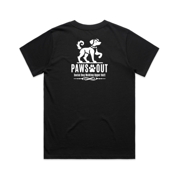 Paws Out Mens Hood - Black