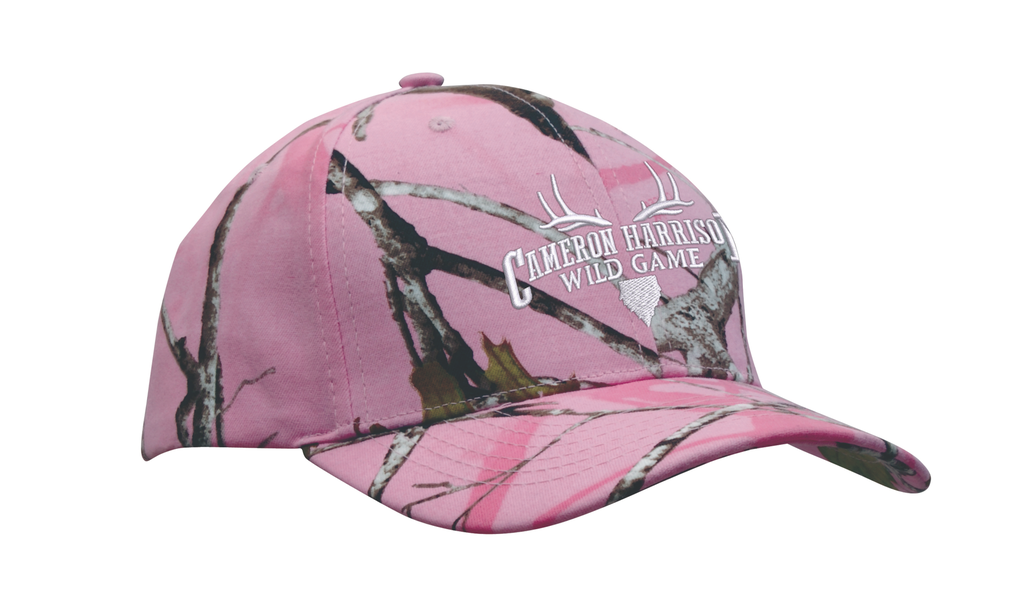 Cameron Harrison Wild Game Logo Pink Cap