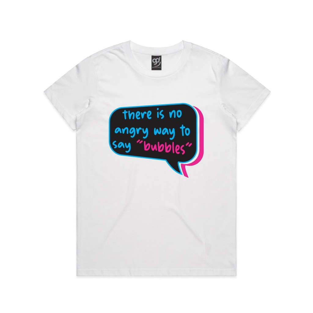 Bubbles - Womens Tee (White, S)