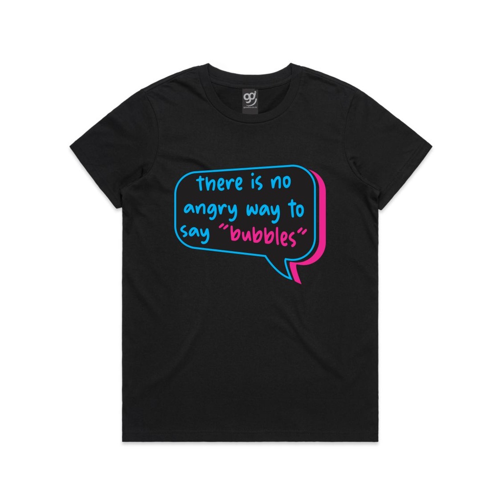 Bubbles - Womens Tee (S, Black)