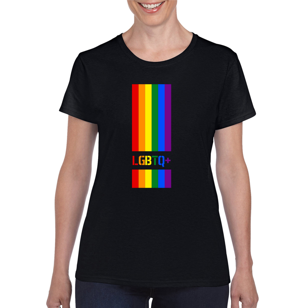 LGBTQ+ Tee (S, Black)