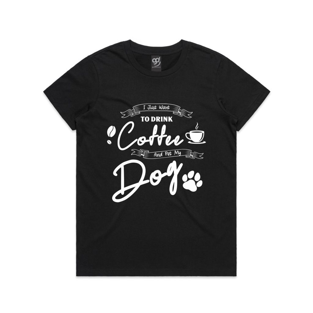 To Drink Coffee With - Womens Tee (S, Black)