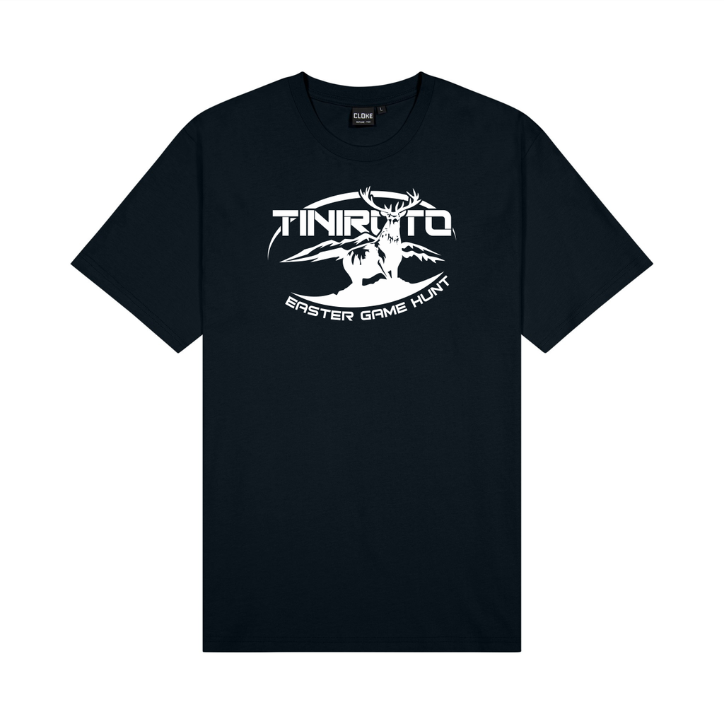 Tiniroto Easter Game Hunt - Black Tee (S)