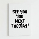 See you Next - Glitter Canvas