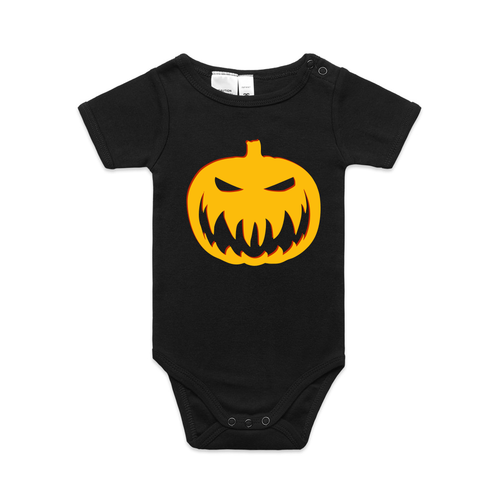 Carved Pumpkin Organic Infant Mini-Me One-Piece (0-3M)