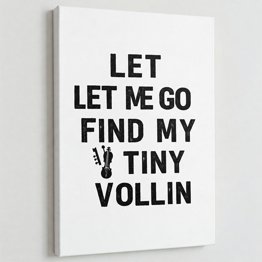 [AM006538] Tiny Violin - Canvas
