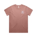 Paws Out Womens Tee - Hazy Pink