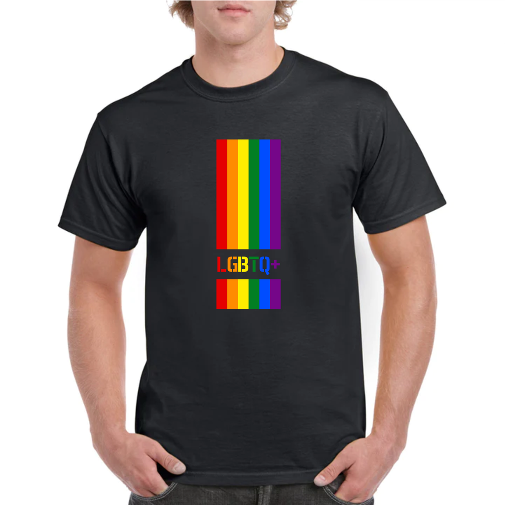 LGBTQ+ Mens Tee (S, Black)