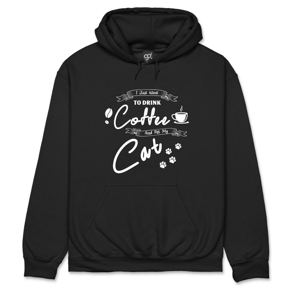 To Drink Coffee With - Hoodie (S, Black)