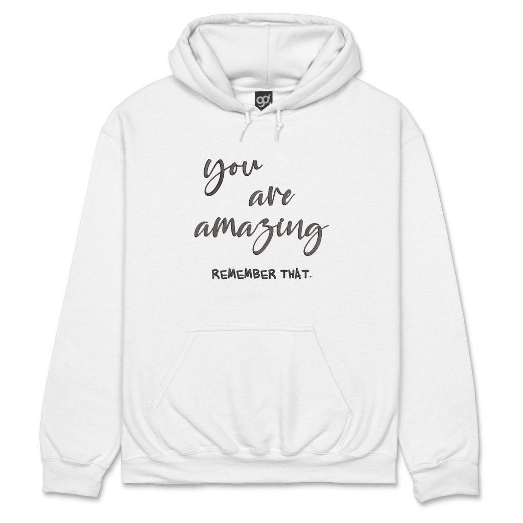 You are Amazing - Hoodie (White, S)