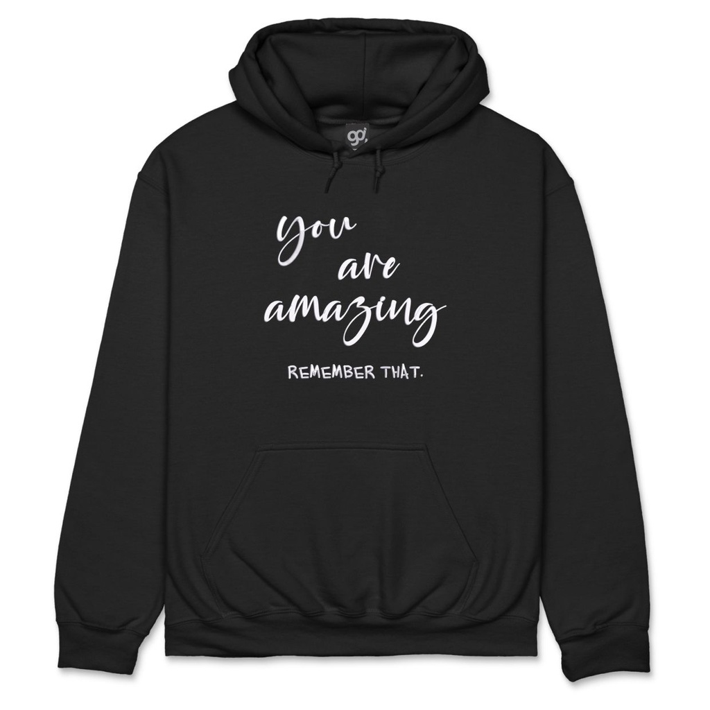 You are Amazing - Hoodie (S, Black)