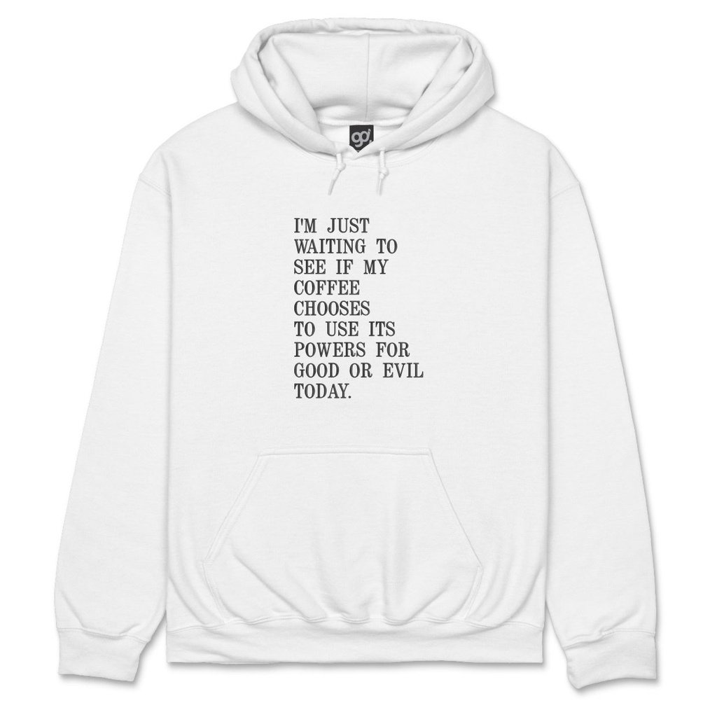 Good or Evil Hoodie (White, S)