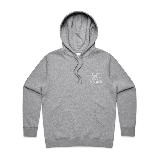 Paws Out Womens Hood - Grey Marle