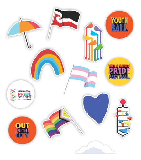 Wellington Pride Sticker Pack