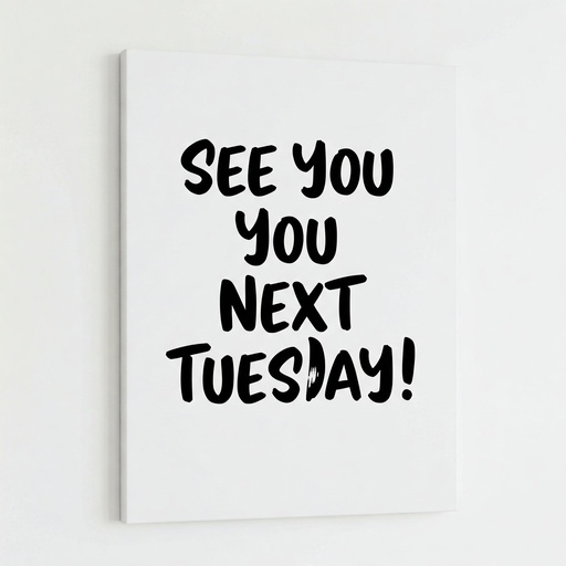 [AM005422] See you Next - Glitter Canvas